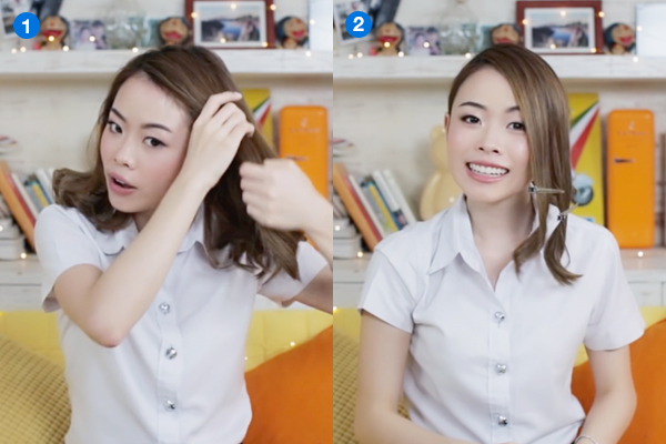 Hairstyle, ทรงผมรับปริญญา, how-to ผมรับปริญญา, ทำผมรับปริญญาเอง, ทรงผมไปรับปริญญา, สอนทำผมรับปริญญา, ทรงผมง่ายๆทำได้เอง, ฮาวทู ทรงผมรับปริญญา, วิธีเกล้าผม รับปริญญา, สอนเกล้าผมรับปริญญา, ถักเปียรับปริญญา, ถักเปียง่ายๆ, TONI & GUY Sea Salt Texturising Spray, เกล้าผมง่ายๆ, วิธีม้วนผม, ทรงผมรับปริญญาสำหรับผมประบ่า, ทรงผมประบ่า, เกล้าผมประบ่า, ทำผมประบ่าง่ายๆ