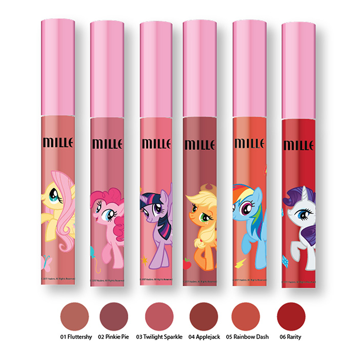 Beauty News, Mille Beauté X My Little Pony, เครื่องสำอาง Mille, เครื่องสำอาง My Little Pony, ลิป My Little Pony, บลัช My Little Pony, แป้ง My Little Pony