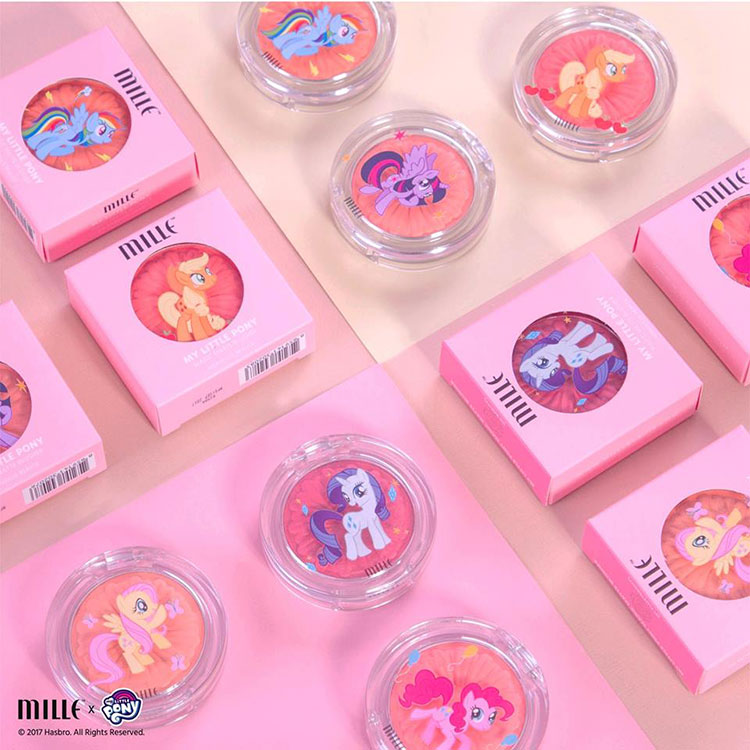 Beauty News, Mille Beauté X My Little Pony, เครื่องสำอาง Mille, เครื่องสำอาง My Little Pony, ลิป My Little Pony, บลัช My Little Pony, แป้ง My Little Pony