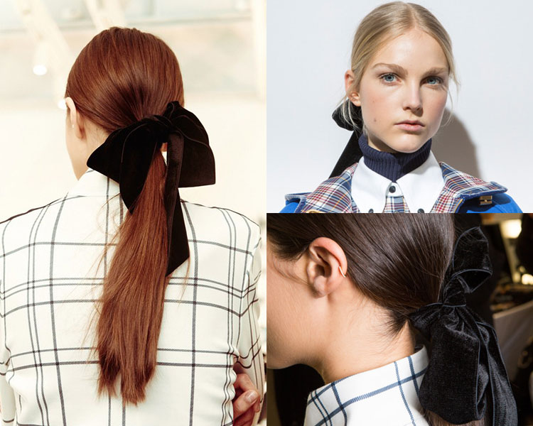 Hairstyle, Hair Accessory Fall 2017, Black Ribbon, เครื่องประดับผม, เทรนด์ผม, เทรนด์เครื่องประดับผม, เทรนด์เครื่องหัว, ทรงผม Fall 2017, เทรนด์ผม Fall 2017, เทรนด์แฟชั่น Fall 2017, เทรนด์ใหม่, เทรนด์ฮิต, เทรนด์แฟชั่น, เทรนด์จากรันเวย์ Fall 2017