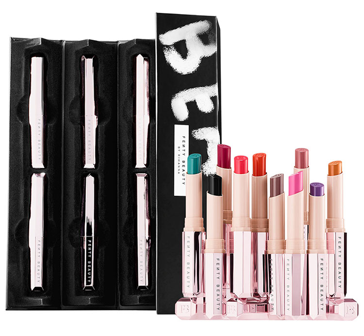 Beauty News, Fenty Beauty Holiday 2018, Fenty Beauty คอลเลคชั่นใหม่, Fenty Beauty ออกใหม่, Fenty Beauty มาใหม่, Fenty Beauty ไอเท็มล่าสุด, Fenty Beauty เซ็ตเมคอัพ, Fenty Beauty ผลิตภัณฑ์แบบเซ็ต, เซ็ตลิปสติก, พาเลทไฮไลท์, เซ็ตไฮไลท์, ไอเท็มเมทัลลิค