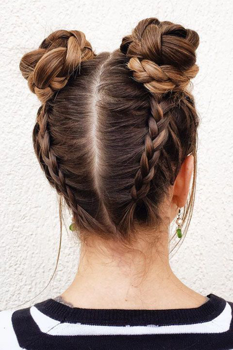 Hairstyle, ทรงผม, เทรนด์ผม, ทรงผมสำหรับออกกำลังกาย, Workout Hairstyles, ทรงผมหน้าร้อน, เกล้าผม, มวยผม, ออกกำลังกาย, ถักเปีย, messy bun, Ponytail, หางม้า, เปียนักมวย, Boxer Braids, มวยชุนหลี, Double Bun, Braided, Braid