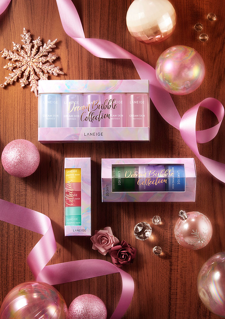 Beauty News, LANEIGE, 2019 HOLIDAY COLLECTION, DREAM BUBBLE, LANEIGE Holiday 2019, LANEIGE คอลเลคชั่นใหม่, LANEIGE เซ็ตของขวัญ, LANEIGE ออกใหม่, LANEIGE คุชชั่น, LANEIGE Sleeping Mask, LANEIGE Sleeping Mask, LANEIGE Layering Cover Cushion, LANEIGE Cream Skin Refiner