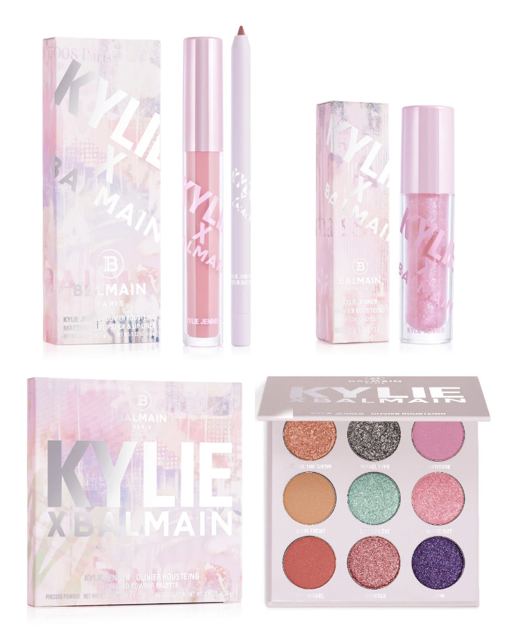 Beauty News, Kylie X Balmain Collection, Kylie Holiday 2019, Kylie Cosmetics, Kylie Cosmetics คอลเลคชั่นใหม่, Kylie Cosmetics ออกใหม่, Kylie Cosmetics น่าโดน, Kylie Cosmetics อายแชโดว์พาเลท, Kylie Cosmetics ลิปสติก, Kylie Cosmetics ลิปไลเนอร์, Kylie Cosmetics ลิปกลอส