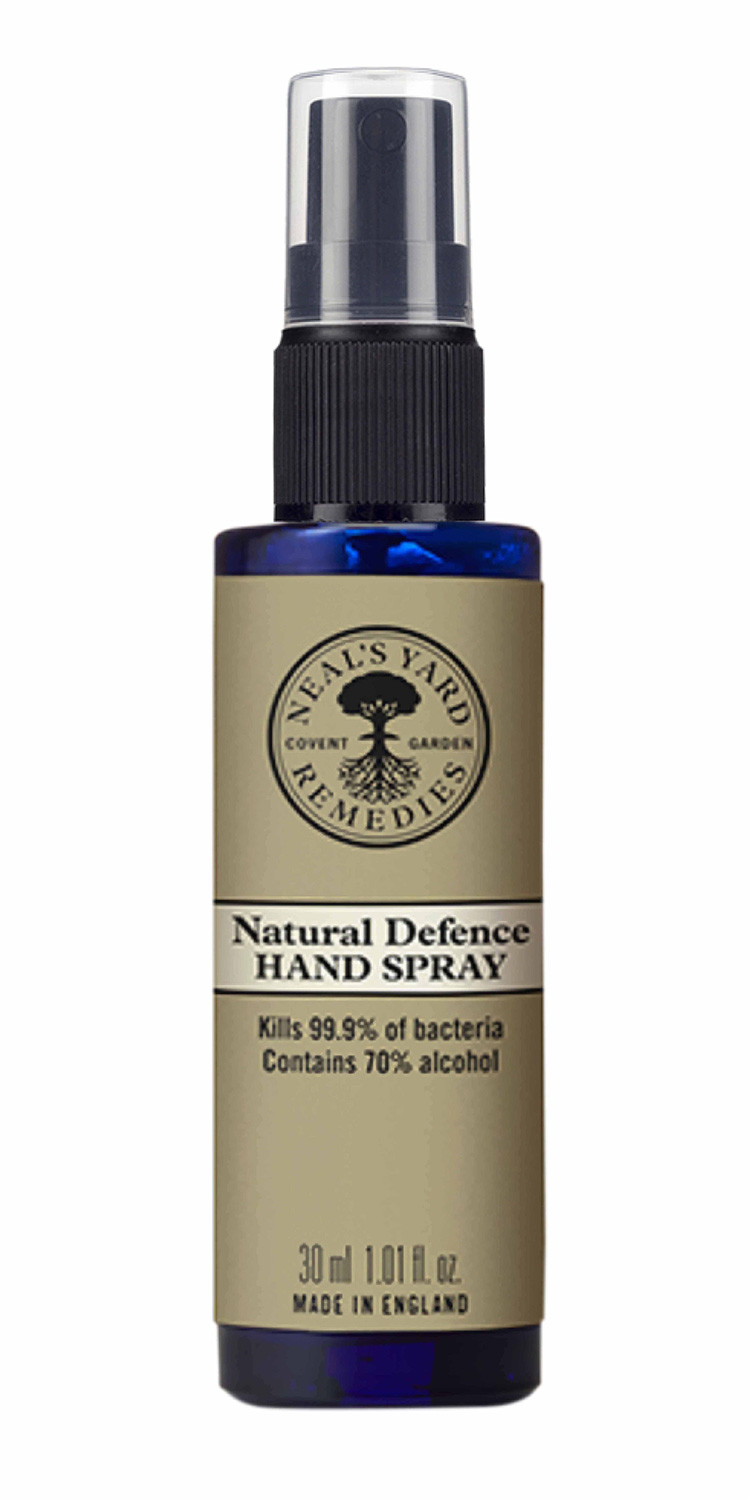 Beauty News, Neal’s Yard Remedies, Natural Defence Hand Spray, นีลส์ ยาร์ด เรมมิดีส์, เนเชอรัล ดีเฟนซ์ แฮนด์ สเปรย์, สเปรย์ฆ่าเชื้อโรค, ทำความสะอาดมือ, ฆ่าเชื้อโรคมือ, สเปรย์แอลกอฮอล์, ออร์แกนิค, ผลิตภัณฑ์จากธรรมชาติ, ไม่ทำร้ายผิว, ไม่ทำลายสิ่งแวดล้อม