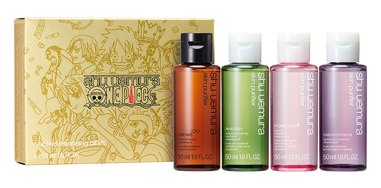 Beauty News, Shu Uemura x ONE PIECE, Shu Uemura, ONE PIECE, Limited Edition, คอลเลคชั่นพิเศษ, คอลเลคชั่นใหม่, ออกใหม่, วันพีช, อายแชโดว์พาเลท, ลิปสติก, คลีนซิ่งออยล์, แปรงรองพื้น, ดินสอเขียนคิ้ว, กระเป๋าเครื่องสำอาง, ไฮไลท์