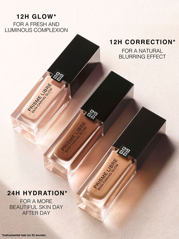 Beauty News, Givenchy Beauty, Givenchy, Prisme Libre Skin-Caring Glow Foundation, รองพื้น, ออกใหม่, รองพื้นงานผิว, รองพื้นผิวโกลว, รองพื้นผิวสวย, เปล่งประกาย, เทพแห่งแสง, รองพื้นใหม่, คอลเลคชั่นใหม่