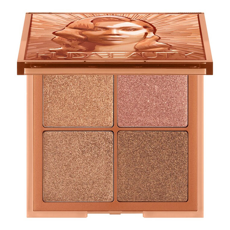 Beauty News, Huda Beauty, Glow Obsessions Mini Face Palette, ไฮไลท์, พาเลท, Face Palette, ปัดแก้ม, บลัชออน, ไฮไลท์พาเลท, 4 หลุม, เนื้อฝุ่น, เป็นธรรมชาติ, ผิวโกลว, เล่นแสง