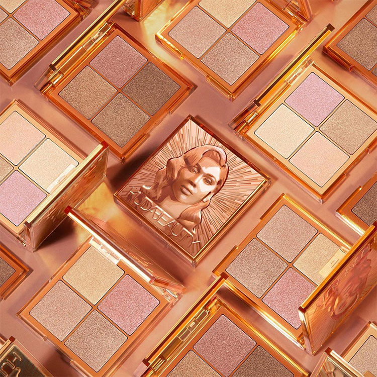 Beauty News, Huda Beauty, Glow Obsessions Mini Face Palette, ไฮไลท์, พาเลท, Face Palette, ปัดแก้ม, บลัชออน, ไฮไลท์พาเลท, 4 หลุม, เนื้อฝุ่น, เป็นธรรมชาติ, ผิวโกลว, เล่นแสง