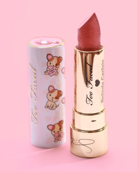 Beauty News, Too Faced, Too Faced Gives Back, Belinda Carlisle, Jeremy Johnson, Limited Edition, ลิปสติก, สีชมพูธรรมชาติ, สีชมพูนู้ด, คอลเลคชั่นใหม่, คอลเลคชั่นพิเศษ, ออกใหม่, การกุศล, รักสัตว์