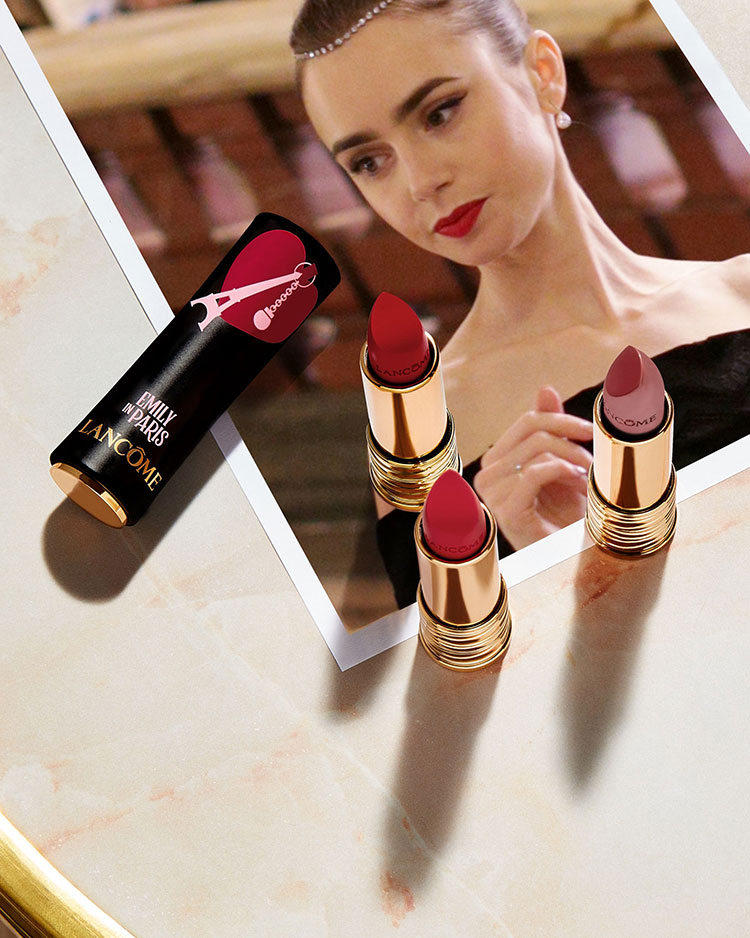 Beauty News, Lancôme, ลังโคม, Emily in Paris Collection, เอมิลี่,​ Netflix, Limited Edition, คอลเลคชั่นใหม่, คอลเลคชั่นพิเศษ, ออกใหม่, มาใหม่, อายแชโดว์พาเลท, ลิปสติก, มาสคาร่า, เซรั่ม, น้ำหอม, The Love of Paris Eyeshadow Palette, The Love of Paris L'Absolu Rouge Lipstick, The Love of Paris Monsieur Big Mascara, The Love of Paris Advanced Génifique Face Serum, The Love of Paris Idôle Eau de Parfum