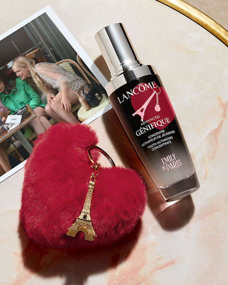 Beauty News, Lancôme, ลังโคม, Emily in Paris Collection, เอมิลี่,​ Netflix, Limited Edition, คอลเลคชั่นใหม่, คอลเลคชั่นพิเศษ, ออกใหม่, มาใหม่, อายแชโดว์พาเลท, ลิปสติก, มาสคาร่า, เซรั่ม, น้ำหอม, The Love of Paris Eyeshadow Palette, The Love of Paris L'Absolu Rouge Lipstick, The Love of Paris Monsieur Big Mascara, The Love of Paris Advanced Génifique Face Serum, The Love of Paris Idôle Eau de Parfum