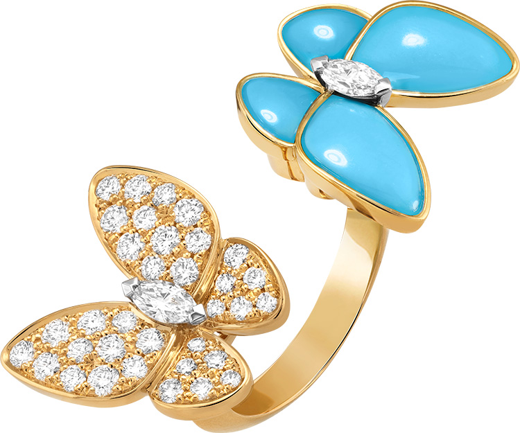 Fashion News, Van Cleef & Arpels, Two Butterfly, คอลเลคชั่นใหม่, ออกใหม่, เครื่องประดับ, จิวเวลรี่, ผีเสื้อ, สร้อย, แหวน, ต่างหู, เครื่องเพชร, อัญมณี, เทอร์ควอยซ์, เพชร