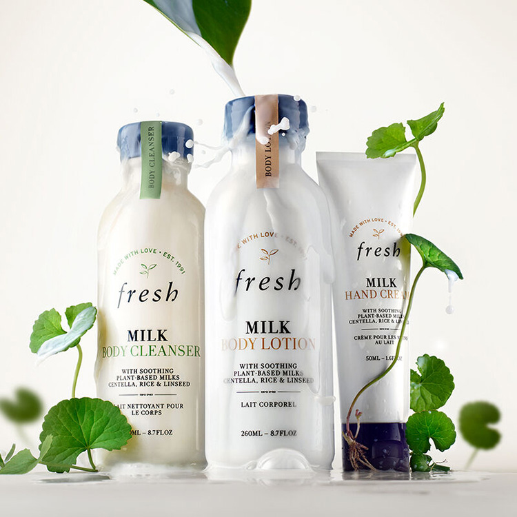 Beauty News, Fresh, Milk Bodycare Collection, ผลิตภัณฑ์ใหม่, คอลเลคชั่นใหม่, ออกใหม่, Milk Body Cleanser, Milk Body Lotion, Milk Intensive Hand Cream, ครีมอาบน้ำ, บอดี้โลชั่น, แฮนด์ครีม, บำรุงผิวกาย, ผิวนุ่ม, ชุ่มชื้น