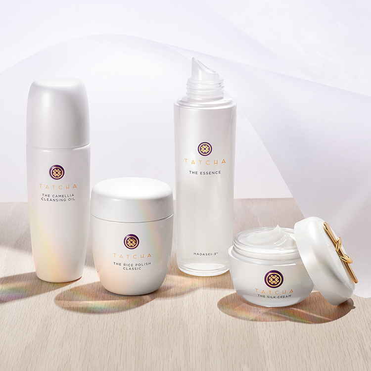 Beauty News, Tatcha, The Classic Ritual, ขั้นตอนดูแลผิว, 4 ขั้นตอน, ผิวสวย, สุขภาพดี, The Camellia Cleansing Oil, The Rice Polish, The Essence, The Silk Cream, Hadasei-3, Silk Extract, Japanese rice bran, Japanese camellia oil, Tsubaki, Sephora