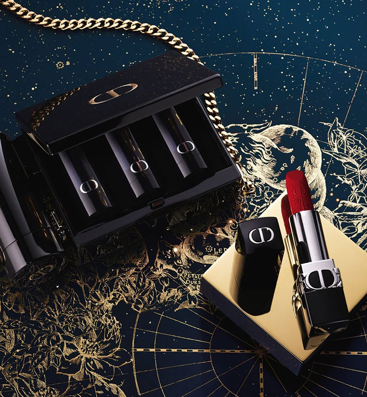 Beauty News, Dior, Dior Makeup, Holiday 2022 collection, คอลเลคชั่นใหม่, ออกใหม่, ฮอลิเดย์ 2022, ลายกลุ่มดาว, Limited Edition, อายแชโดว์พาเลท, ลิปสติก, บลัชออน, คลัทช์ลิปสติก, ราคา, เท่าไร