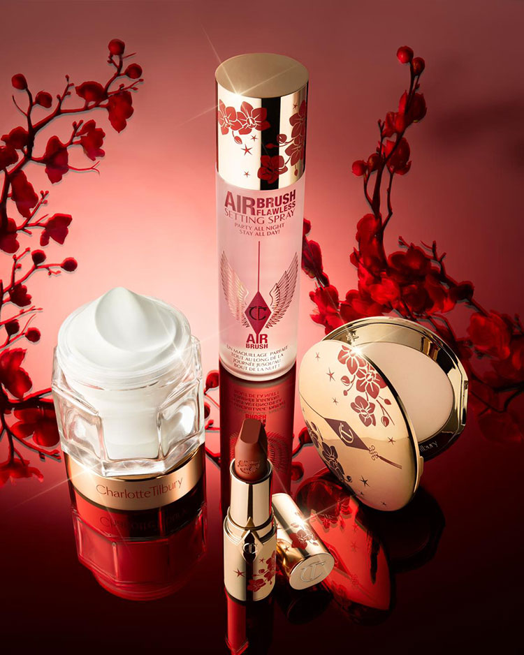 Beauty News, Charlotte Tilbury, Charlotte’s Lucky New Year Gifts, Lunar New Year 2023, คอลเลคชั่นใหม่, ออกใหม่, มาใหม่, เมคอัพ, Magic cream, แป้ง, ฟินิชชิ่งพาวเดอร์, ลิปสติก, Limited Edition, ลายดอกเหมย, ตรุษจีน 2023, ราคา, เท่าไร