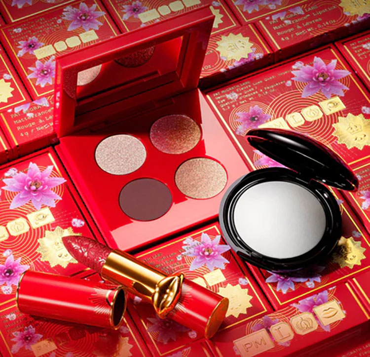 Beauty News, Pat McGrath, Pat McGrath LABS, The New Year Collection, คอลเลคชั่นใหม่, คอลเลคชั่นตรุษจีน, 2023, Lunar New Year 2023, อายแชโดว์พาเลท, Limited Edition Venus in Fleurs Luxe Quad: Voyeuristic Vixen, แป้ง, Limited Edition Skin Fetish: Sublime Perfection Blurring Under-Eye Powder, ลิปสติก, Limited Edition MatteTrance Lipstick, ราคา, เท่าไร