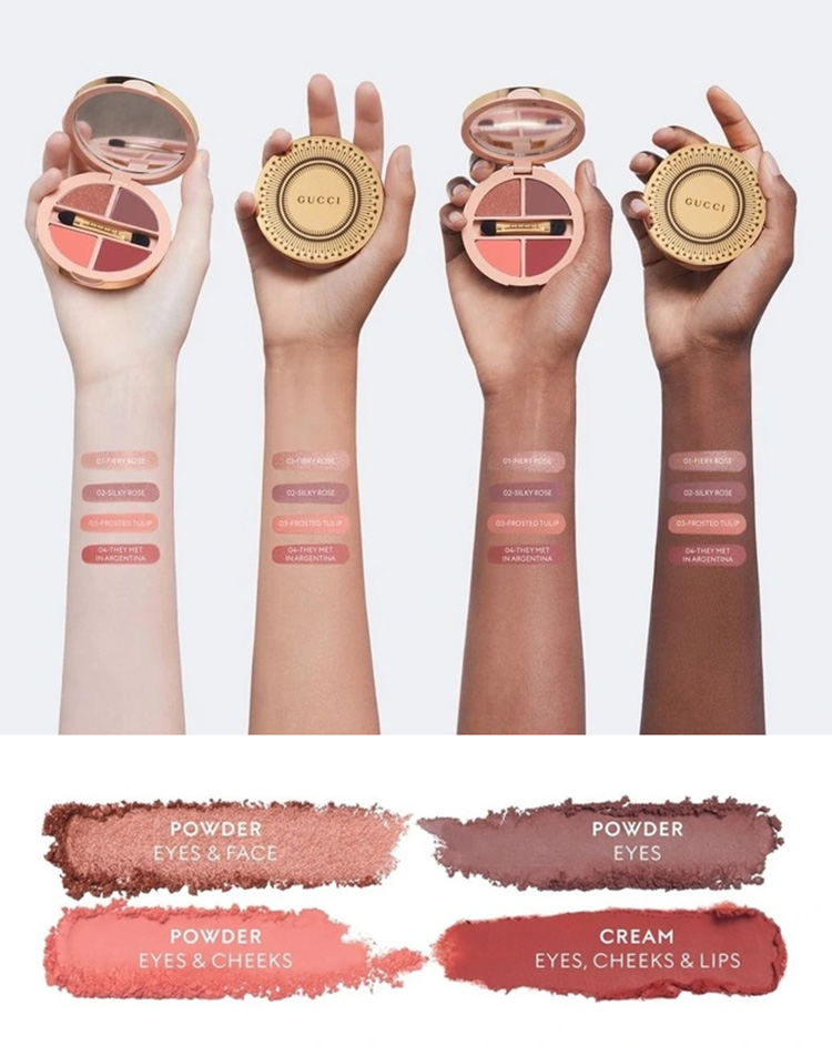 Beauty News, Gucci Beauty, Multi-Use Palette De Beauté Quatuor, พาเลท, มัลติพาเลท, พาเลทแต่งหน้า, อายแชโดว์, บลัชออน, ลิปสติก, คอลเลคชั่นใหม่, ออกใหม่, มาใหม่