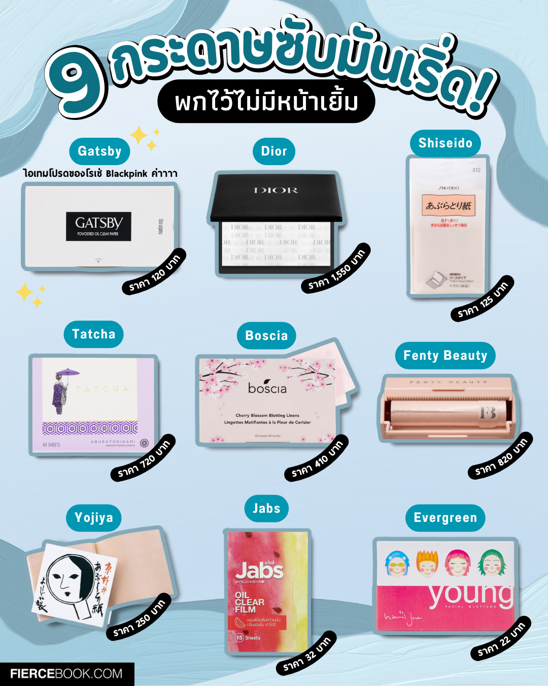 Beauty Items, กระดาษซับมัน, โรเซ่, Rose, Blackpink, พกติดกระเป๋า, Gatsby Powdered Oil Clear Paper, Dior Skin Mattifying Papers, Shiseido Oil Remover Sheet, Tatcha Aburatorigami Japanese Blotting Papers, Boscia Cherry Blossom Blotting Linens, Fenty Beauty Invisimatte Blotting Paper, Yojiya Oil-blotting Facial Paper, Jabs Oil Clear Film, Evergreen Young Natural Face Oil Blotting Paper
