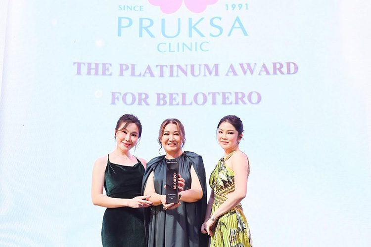 Beauty News, Pruksa Clinic, พฤกษาคลินิก, รางวัล, Haus of Heroes, Merz Aesthetics, รางวัลที่การันตี, ผลิตภัณฑ์, Chain Clinic The Thailand Top Achiever For Ultherapy Transducer, The Platinum Award For Belotero