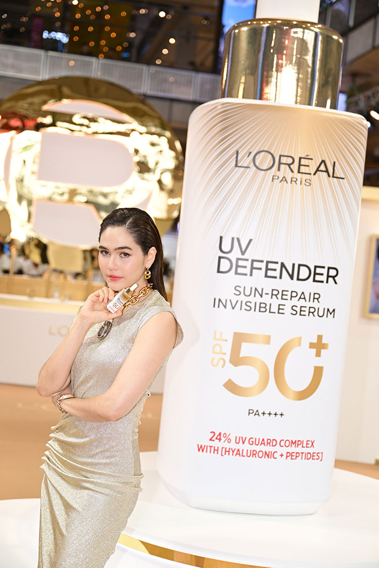 Beauty News, L’Oréal Paris, ลอรีอัล ปารีส, L’Oréal UV Defender Sun-Repair Invisible Serum, เซรั่มกันแดด, ใหม่, กันแดด, พร้อมบำรุง, ปกป้องผิว, ชมพู่ อารยา เอ ฮาร์เก็ต, ณิชา ณัฏฐณิชา ดังวัธนาวณิชย์, พีพี กฤษฏ์ อำนวยเดชกร, Presenter, เอิร์ท พิรพัฒน์, มิกซ์ สหภาพ, มิ้ลค์ พรรษา, เลิฟ ภัทรานิษฐ์, วิว เบญญาภา, อองรี, วิคเตอร์, PROXIE, ปาเอญ่า, QRRA​