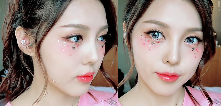 Makeup Trends, Kira Kira Makeup, เทรนด์แต่งหน้า 2017, เทรนด์แต่งหน้าเกาหลี, เทรนด์แต่งหน้ากลิตเตอร์, Glittery Makeup, เทรนด์แต่งหน้า, makeup trend, korean makeup trend, แต่งหน้าสไตล์เกาหลี, แต่งหน้าไสตล์ญี่ปุ่น, เทรนด์แต่งหน้าฮาราจุกุ, เทรนด์แต่งหน้าสาวญี่ปุ่น, เทรนด์แต่งหน้าใหม่, แต่งหน้าด้วยกลิตเตอร์, ติดกลิตเตอร์ที่หน้า, แต่งหน้ามีกลิตเตอร์, กลิตเตอร์, ปัดแก้มสูง, เทรนด์